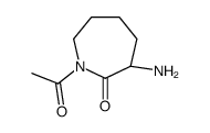 (3S)-1-acetyl-3-aminoazepan-2-one Structure