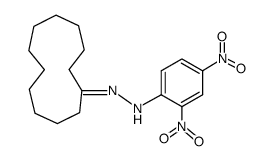 Cyclododecanone 2,4-Dinitrophenylhydrazone结构式