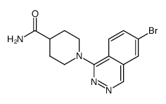 1-(6-bromophthalazin-1-yl)piperidine-4-carboxamide结构式