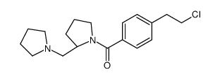 [4-(2-chloroethyl)phenyl]-[(2S)-2-(pyrrolidin-1-ylmethyl)pyrrolidin-1-yl]methanone Structure