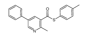 S-(4-methylphenyl) 2-methyl-5-phenylpyridine-3-carbothioate Structure