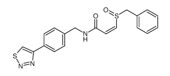 3-phenylmethanesulfinyl-N-(4-[1,2,3]thiadiazol-4-yl-benzyl)-acrylamide Structure
