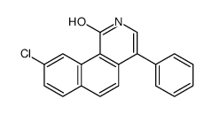 9-chloro-4-phenyl-2H-benzo[h]isoquinolin-1-one Structure