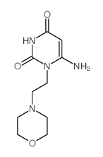 6-Amino-1-(2-morpholin-4-ylethyl)-pyrimidine-2,4(1H,3H)-dione结构式