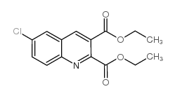 6-CHLOROQUINOLINE-2,3-DICARBOXYLIC ACID DIETHYL ESTER Structure