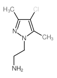 2-(4-chloro-3,5-dimethylpyrazol-1-yl)ethanamine structure