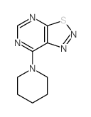 [1,2,3]Thiadiazolo[5,4-d]pyrimidine,7-(1-piperidinyl)- Structure