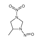 4-Methyl-1-nitro-3-nitroso-imidazolidine Structure