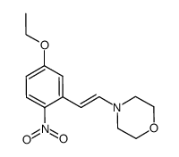 (E)-5-ethoxy-2-nitro-β-morpholinostyrene Structure