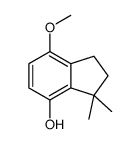 7-methoxy-3,3-dimethylindan-4-ol structure