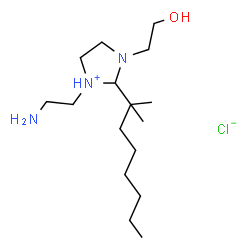 1-(2-aminoethyl)-2-(dimethylheptyl)-4,5-dihydro-3-(2-hydroxyethyl)-1H-imidazolium chloride picture