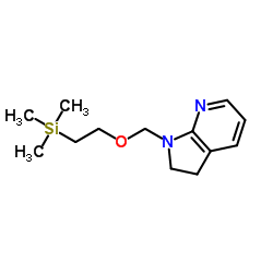 1-{[2-(Trimethylsilyl)ethoxy]methyl}-2,3-dihydro-1H-pyrrolo[2,3-b]pyridine Structure