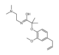 N-[2-(dimethylamino)ethyl]-2-(2-methoxy-4-prop-2-enylphenoxy)-2-methylpropanamide结构式