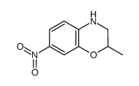 (+/-)-3,4-dihydro-2-methyl-7-nitro-2H-1,4-benzoxazine结构式