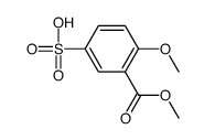 4-methoxy-3-methoxycarbonylbenzenesulfonic acid结构式
