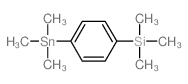 Silane, trimethyl[p- (trimethylstannyl)phenyl]-结构式