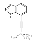 7-((TRIMETHYLSILYL)ETHYNYL)-1H-INDAZOLE Structure