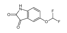 5-(difluoromethoxy)-1H-indole-2,3-dione结构式