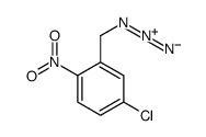 2-(azidomethyl)-4-chloro-1-nitrobenzene结构式