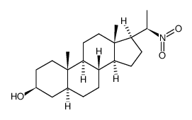 20β-nitro-5α-pregnan-3β-ol结构式
