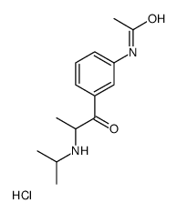 N-[3-[2-(propan-2-ylamino)propanoyl]phenyl]acetamide,hydrochloride结构式