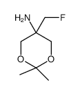 5-(fluoromethyl)-2,2-dimethyl-1,3-dioxan-5-amine结构式