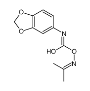 (propan-2-ylideneamino) N-(1,3-benzodioxol-5-yl)carbamate结构式