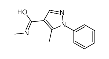 N,5-二甲基-1-苯基-1H-吡唑-4-羧酰胺结构式