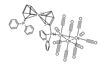 [Os3(CO)11(κ1-1,1'-bis(diphenylphosphino)ferrocene)] Structure