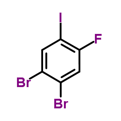 3,4-Dibromo-6-fluoroiodobenzene结构式