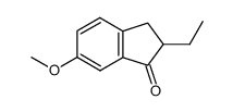 2-ethyl-6-methoxyindan-1-one结构式