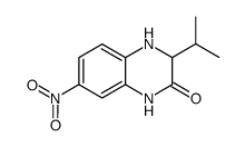 3-isopropyl-7-nitro-3,4-dihydro-1H-quinoxalin-2-one Structure