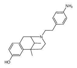 3-(4-Amino-phenethyl)-8-hydroxy-6,11-dimethyl-2,6-methano-1,2,3,4,5,6-hexahydro-3-benzazocin Structure