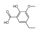5-Ethyl-2-hydroxy-3-methoxy-benzoic acid Structure