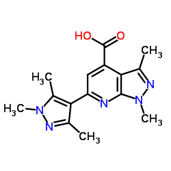 1,3-DIMETHYL-6-(1,3,5-TRIMETHYL-1 H-PYRAZOL-4-YL)-1 H-PYRAZOLO[3,4-B ]PYRIDINE-4-CARBOXYLIC ACID图片