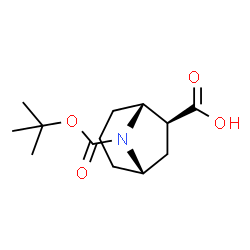 (1S,5R,6S)-rel-8-[(tert-butoxy)carbonyl]-8-azabicyclo[3.2.1]octane-6-carboxylic acid Structure