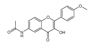 N-(3-hydroxy-2-(4-methoxyphenyl)-4-oxo-4H-chromen-6-yl)acetamide Structure