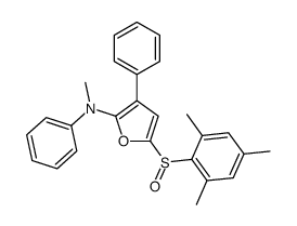 N-methyl-N,3-diphenyl-5-(2,4,6-trimethylphenyl)sulfinylfuran-2-amine Structure