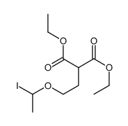 diethyl 2-[2-(1-iodoethoxy)ethyl]propanedioate结构式