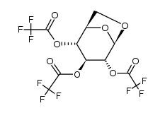 1,6-Anhydro-2,3,4-tri-O-trifluoracetyl-β-D-glucopyranose结构式