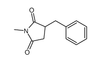 3-benzyl-1-methylpyrrolidine-2,5-dione Structure