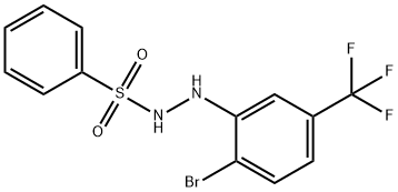 benzenesulfonic acid 2-(2-bromo-5-(trifluoromethyl)phenyl)hydrazide结构式