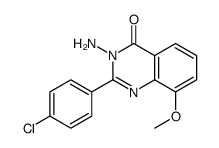 4(3H)-Quinazolinone,3-amino-2-(p-chlorophenyl)-8-methoxy- (6CI)结构式