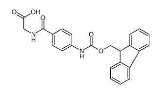 N-(4-{[(9H-Fluoren-9-ylmethoxy)carbonyl]amino}benzoyl)glycine Structure