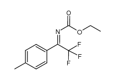 ethyl 2,2,2-trifluoro-1-(4-methylphenyl)ethylidenecarbamate结构式