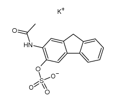 potassium 2-acetamido-9H-fluoren-3-yl sulfate Structure