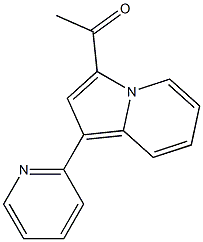 1-(1-(pyridin-2-yl)indolizin-3-yl)ethanone结构式