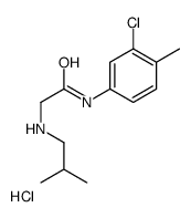 [2-(3-chloro-4-methylanilino)-2-oxoethyl]-(2-methylpropyl)azanium,chloride Structure