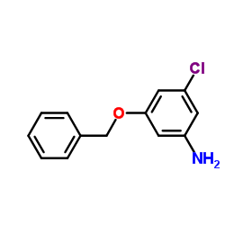 3-(苄氧基)-5-氯苯胺结构式