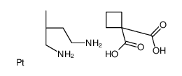 cyclobutane-1,1-dicarboxylic acid, (2R)-2-methylbutane-1,4-diamin e, platinum Structure